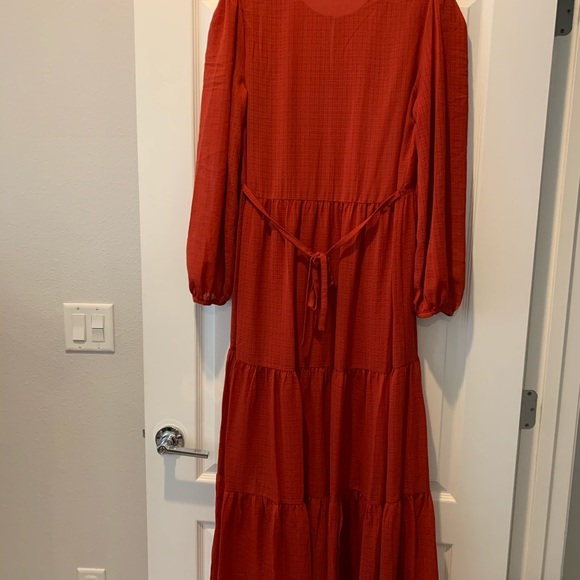 A loves A Long sleeve Tiered Peasant Maxi Dress - Picture 6 of 6